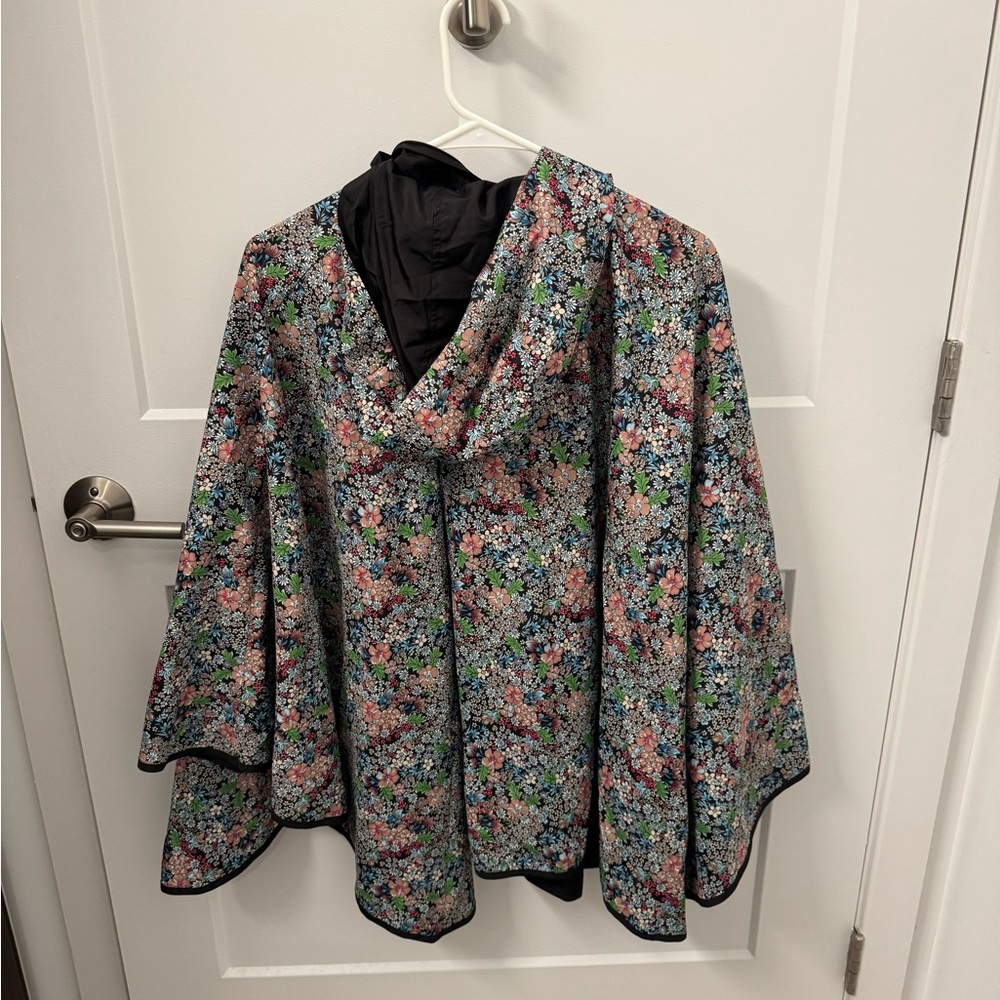 Floral Women's rain poncho